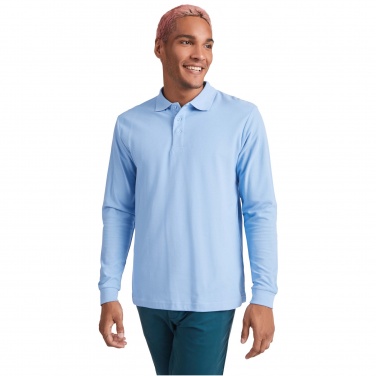 Logo trade business gifts image of: Estrella long sleeve men's polo