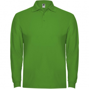 Logo trade business gifts image of: Estrella long sleeve men's polo