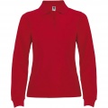 Estrella long sleeve women's polo, Red