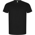 Golden short sleeve men's t-shirt, Solid black