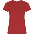 Golden short sleeve women's t-shirt, Red