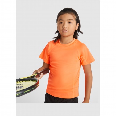 Logo trade promotional giveaway photo of: Montecarlo short sleeve kids sports t-shirt