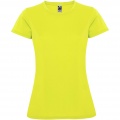 Montecarlo short sleeve women's sports t-shirt, Fluor Yellow