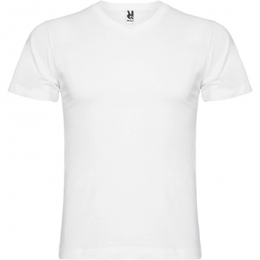 Logo trade corporate gifts image of: Samoyedo short sleeve men's v-neck t-shirt