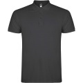 Star short sleeve men's polo, Dark Lead