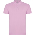 Star short sleeve men's polo, Light pink