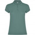 Star short sleeve women's polo, Calm Blue