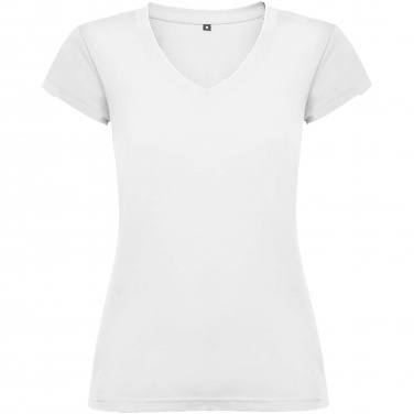 Logo trade promotional merchandise picture of: Victoria short sleeve women's v-neck t-shirt