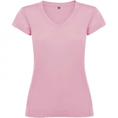 Logo trade promotional item photo of: Victoria short sleeve women's v-neck t-shirt