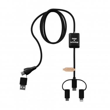 Logo trade promotional giveaways picture of: SCX.design C48 CarPlay 5-in-1 charging cable 