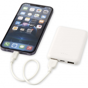 Logo trade promotional merchandise picture of: Asama 5000 mAh Type-C recycled plastic power bank