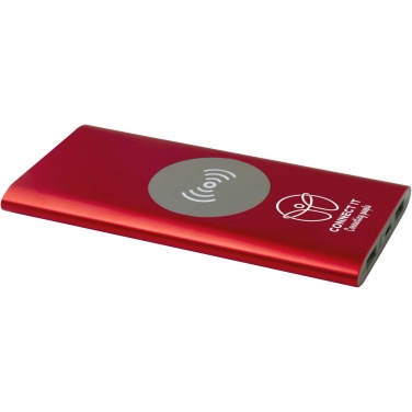 Logo trade business gift photo of: Juice 8000 mAh Type-C recycled aluminium wireless power bank