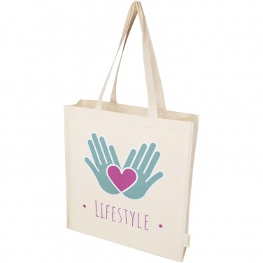 Logo trade promotional gifts image of: Orissa 180 g/m² organic full gusset tote bag 14L