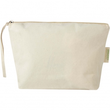 Logo trade promotional merchandise image of: Orissa 180 g/m² organic large accessory pouch 3L