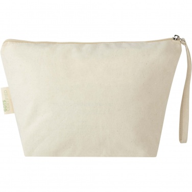 Logo trade promotional giveaway photo of: Orissa 180 g/m² organic large accessory pouch 3L