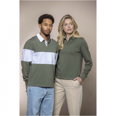 Logotrade promotional item image of: Clyde unisex organic rugby polo sweatshirt