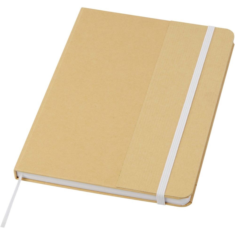 Logotrade promotional item picture of: Nelida A5 recycled cardboard hard cover notebook