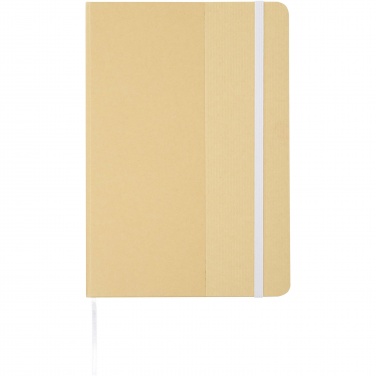 Logo trade promotional products picture of: Nelida A5 recycled cardboard hard cover notebook