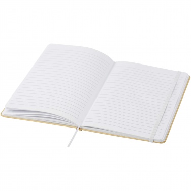 Logo trade corporate gift photo of: Nelida A5 recycled cardboard hard cover notebook