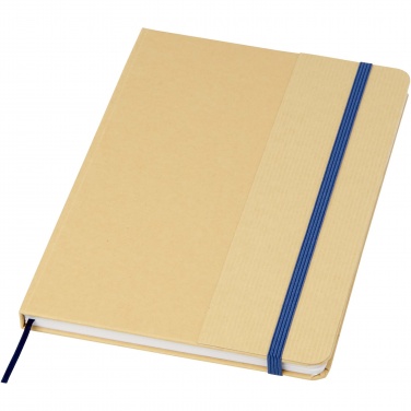 Logo trade promotional merchandise image of: Nelida A5 recycled cardboard hard cover notebook