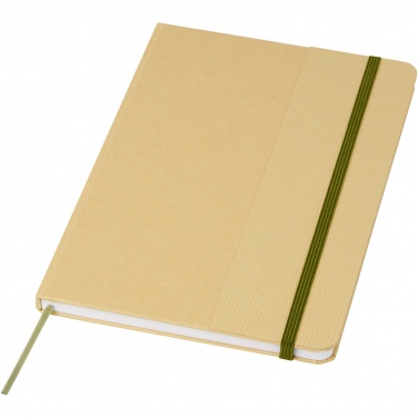 Logotrade promotional item image of: Nelida A5 recycled cardboard hard cover notebook