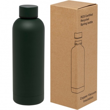 Logo trade corporate gift photo of: Spring 500 ml RCS certified recycled stainless steel copper vacuum insulated bottle