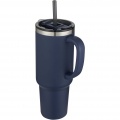 Sydney 1200 ml copper vacuum insulated tumbler with straw, Navy