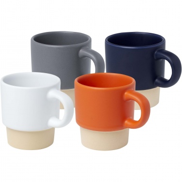 Logo trade promotional giveaways image of: Olympia 130 ml stackable expresso cup with clay bottom