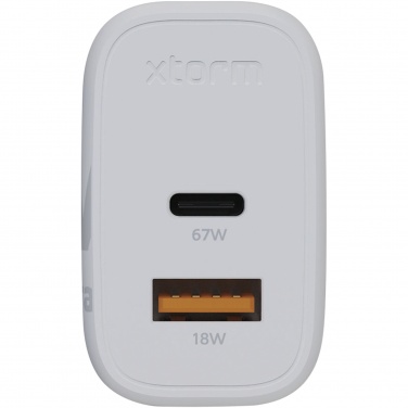 Logo trade promotional gifts image of: Xtorm XEC067 GaN² Ultra 67W wall charger