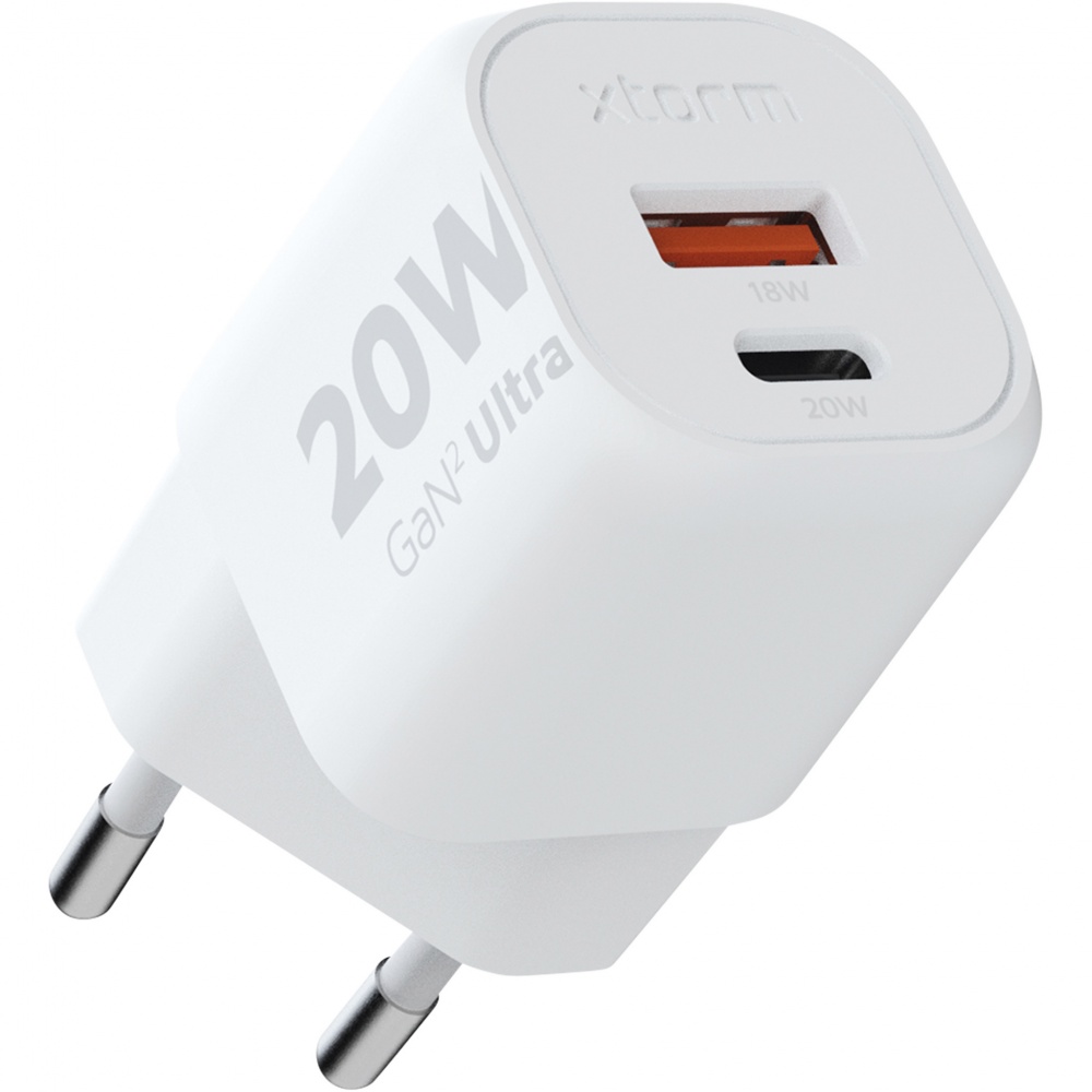 Logo trade corporate gifts image of: Xtorm XEC020 GaN² Ultra 20W wall charger