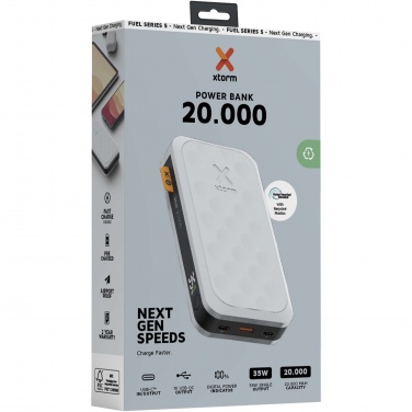 Logotrade promotional giveaway image of: Xtorm FS520 Fuel Series 20.000 mAh 35W power bank