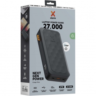 Logo trade promotional item photo of: Xtorm FS5271 Fuel Series 27.000 mAh 67W power bank