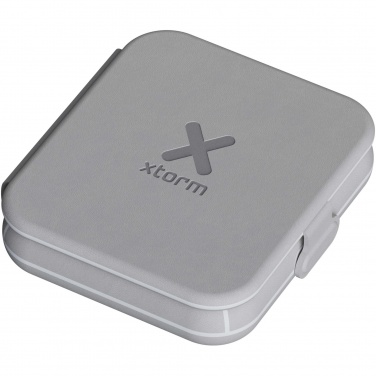 Logotrade promotional product picture of: Xtorm XWF21 15W foldable 2-in-1 wireless travel charger