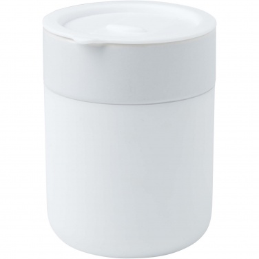 Logotrade promotional merchandise picture of: Java 330 ml ceramic tumbler with silicone wrap and plastic lid