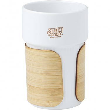 Logotrade business gifts photo of: Fika 340 ml tumbler with bamboo sleeve