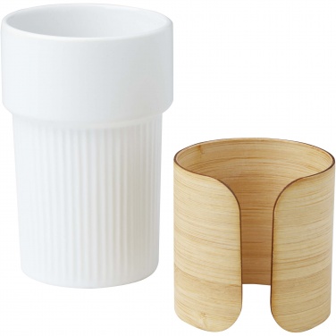 Logotrade promotional giveaway picture of: Fika 340 ml tumbler with bamboo sleeve