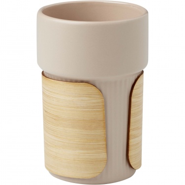 Logo trade promotional giveaways picture of: Fika 340 ml tumbler with bamboo sleeve