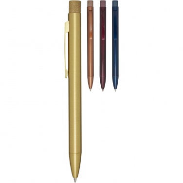 Logo trade promotional products image of: Beatriz recycled brass ballpoint pen