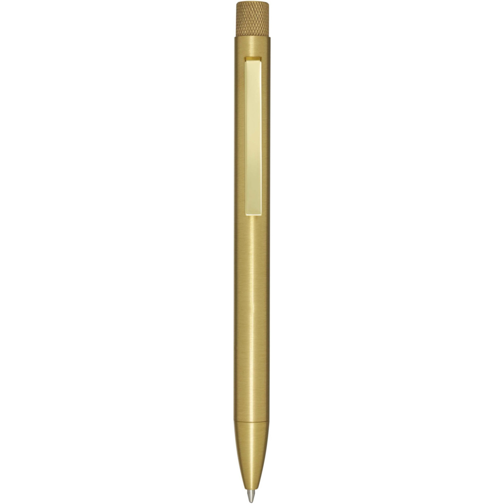 Logotrade promotional gift picture of: Beatriz recycled brass ballpoint pen