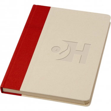 Logo trade promotional giveaway photo of: Liliana A5 sugar cane plastic hard cover notebook