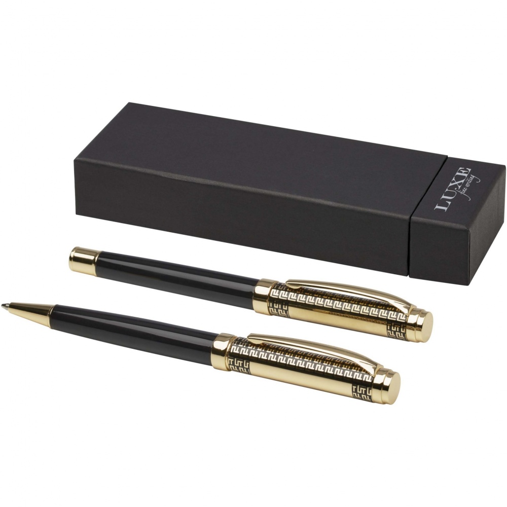 Logo trade business gift photo of: Legato ballpoint and rollerball pen set