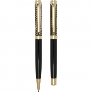 Logo trade promotional items image of: Legato ballpoint and rollerball pen set