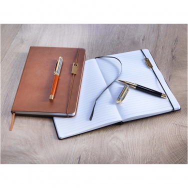 Logo trade advertising products image of: Legato A5 notebook and rollerball pen set 