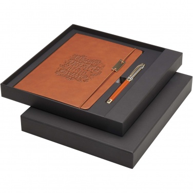 Logo trade promotional gift photo of: Legato A5 notebook and rollerball pen set 