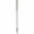 Ana recycled plastic ballpoint pen, White