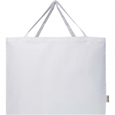 Logo trade promotional giveaways image of: Odessa 220 g/m² GRS recycled cotton large tote bag