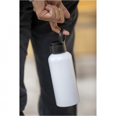 Logotrade promotional giveaways photo of: Trinity 600 ml RCS certified recycled aluminium water bottle with RPET lid