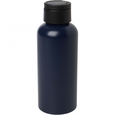 Logo trade promotional products image of: Trinity 600 ml RCS certified recycled aluminium water bottle with RPET lid