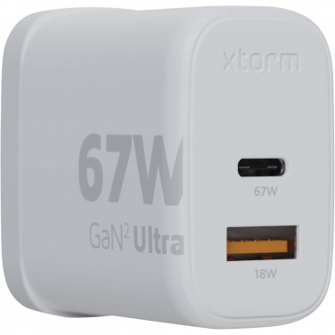 Logotrade corporate gifts photo of: Xtorm XEC067G GaN² Ultra 67W wall charger - UK plug