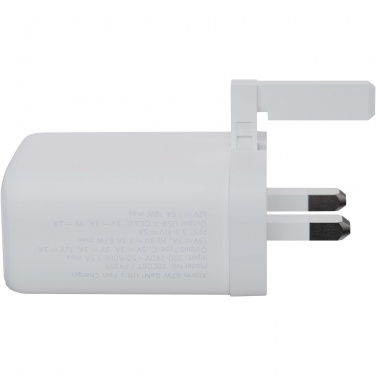 Logotrade promotional giveaways photo of: Xtorm XEC067G GaN² Ultra 67W wall charger - UK plug